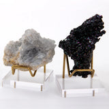 Acrylic Metal Ornament Display Stand Crystal Stone Base
