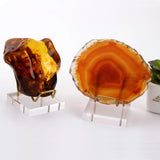 Acrylic Metal Ornament Display Stand Crystal Stone Base