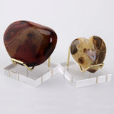 Acrylic Metal Ornament Display Stand Crystal Stone Base