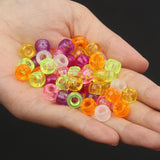 Acrylic Pony Beads Round Loose Beads for Jewelry Making Bracelet DIY