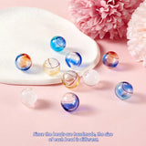 Colorful Glass Globe Beads Hollow 2 Hole Glass Beads for Jewelry Making