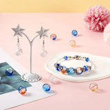 Colorful Glass Globe Beads Hollow 2 Hole Glass Beads for Jewelry Making