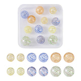 Colorful Glass Globe Beads Hollow 2 Hole Glass Beads for Jewelry Making
