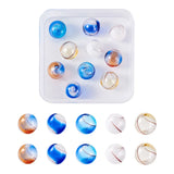 Colorful Glass Globe Beads Hollow 2 Hole Glass Beads for Jewelry Making