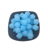 Hexagon Silicone Bead 14mm for DIY Keychain and Bracelet Making