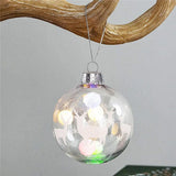 Transparent Christmas Ball Fillable DIY Lightweight Christmas Tree Pendant