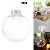 Transparent Christmas Ball Fillable DIY Lightweight Christmas Tree Pendant
