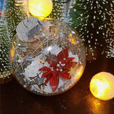 Transparent Christmas Ball Fillable DIY Lightweight Christmas Tree Pendant
