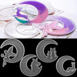 Christmas Deer Moon Cat Silicone Mold for DIY Jewelry