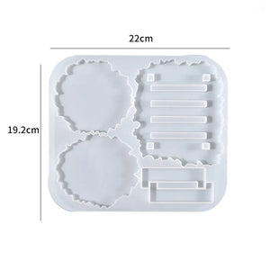 Epoxy Resin Coaster Mold for Kitchen and Home Decor