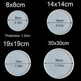 Round Coaster Resin Casting Molds Silicone Epoxy Agate Making Mould DIY