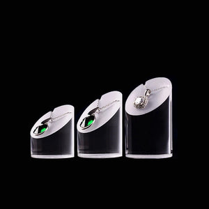 Acrylic Jewelry Earring Necklace Stand Holder 3pcs/set