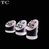 Acrylic Jewelry Earring Necklace Stand Holder 3pcs/set