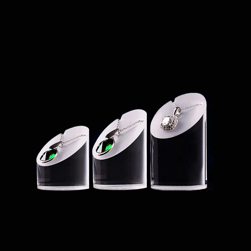 Acrylic Jewelry Earring Necklace Stand Holder 3pcs/set