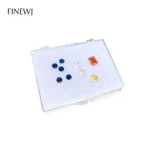 Transparent Gem Jewelry Storage Box Diamond Organizer Case