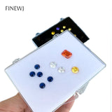 Transparent Gem Jewelry Storage Box Diamond Organizer Case