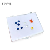 Transparent Gem Jewelry Storage Box Diamond Organizer Case