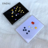 Transparent Gem Jewelry Storage Box Diamond Organizer Case