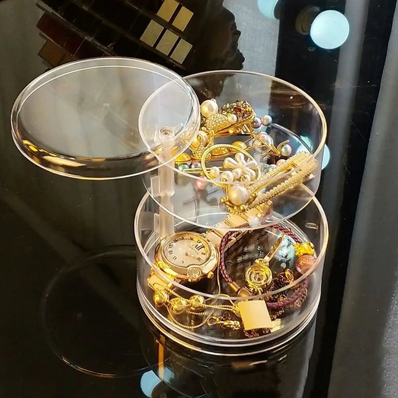 Multilayer Rotating Jewelry Display Organizer