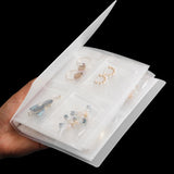Clear Jewelry Earring Organizer Book PVC Coin Album Collection Display Case