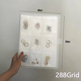 Clear Jewelry Earring Organizer Book PVC Coin Album Collection Display Case