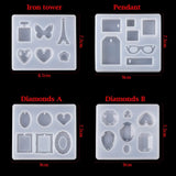 Epoxy Craft Resin Mould Silicone Molds Keychain Mold DIY