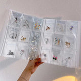 Transparent Jewelry Organizer Storage Album Bag Necklace Ring Earring Display