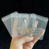 Transparent Jewelry Storage Book Earrings Necklace Rings Holder