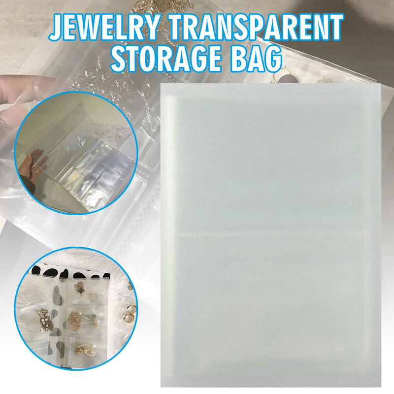 Clear Jewelry Storage Book with 50 Sealing Bags