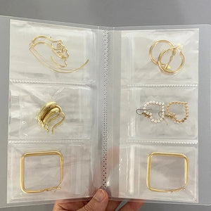 Earring Organizer Book 84 Grid+30Pcs Bag