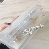 Portable Transparent Jewelry Storage Book Organizer