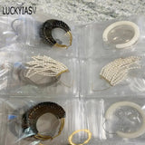 Transparent Jewelry Storage Book Organizer Earrings Holder