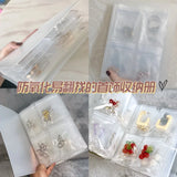 Transparent Jewelry Storage Book Organizer Earrings Holder