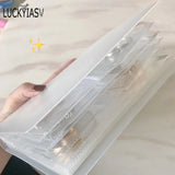 Transparent Jewelry Storage Book Organizer Earrings Holder