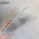 Transparent Jewelry Storage Book Organizer Earrings Holder