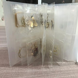 Clear Plastic Jewelry Storage Book Zip-lock Bag Display Album
