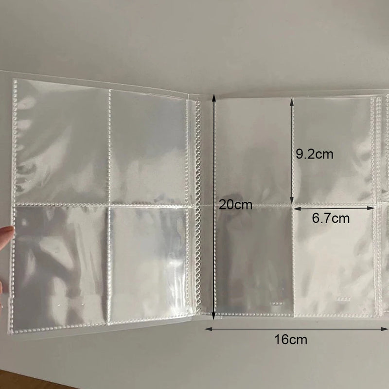 Clear Plastic Jewelry Storage Book Zip-lock Bag Display Album