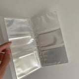 Clear Plastic Jewelry Storage Book Zip-lock Bag Display Album