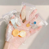 Clear Plastic Jewelry Storage Book Zip-lock Bag Display Album