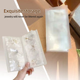 Transparent Jewelry Storage Book with Pockets - 84 Slots and 50 Pcs Bags