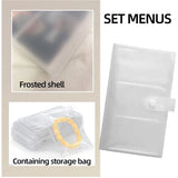 Transparent Jewelry Storage Book with Pockets - 84 Slots and 50 Pcs Bags