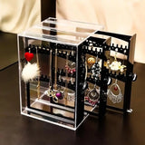 Earring Display Stand Jewelry Storage Box Organizer Drawer