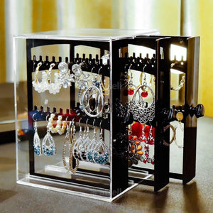 Earring Display Stand Jewelry Storage Box Organizer Drawer