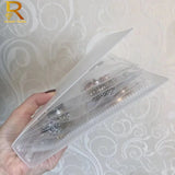 Transparent Jewelry Storage Book Earrings Chain Necklace Rings Display Stand