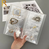 Transparent Jewelry Storage Book Earrings Chain Necklace Rings Display Stand