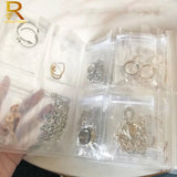 Transparent Jewelry Storage Book Earrings Chain Necklace Rings Display Stand