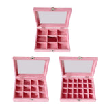 Lockable Velvet Jewelry Organizer Box for Women