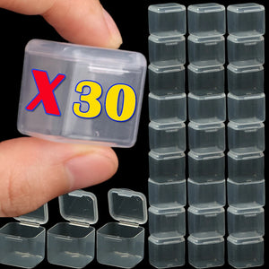 Mini Storage Box Clear Beads Jewelry Container Case Plastic DIY Nail Art