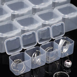Mini Storage Box Clear Beads Jewelry Container Case Plastic DIY Nail Art