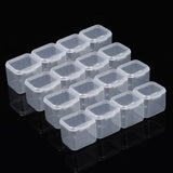 Mini Storage Box Clear Beads Jewelry Container Case Plastic DIY Nail Art